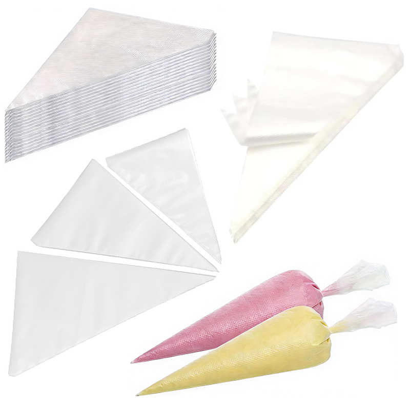 Piping Bag Disposable - 50 قطعة/عبوة أكياس تزيين الكيك والحلويات