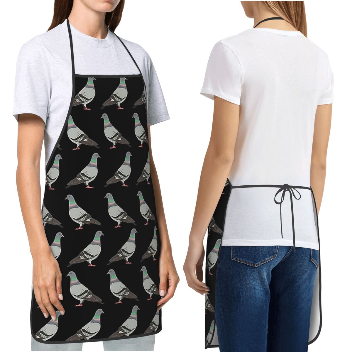 Kitchen Baking Background - Pigeon Walk 2020، مآزر خلفية سوداء