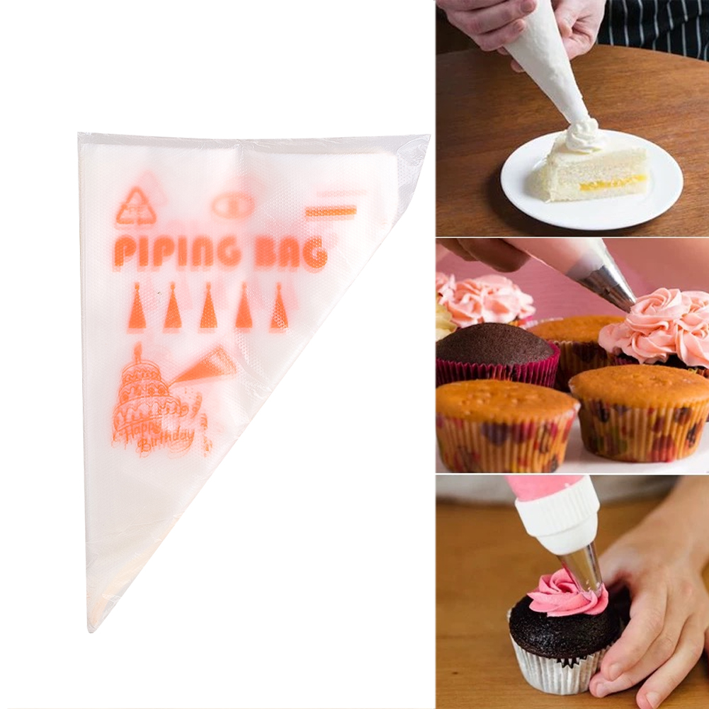 Piping Bag Disposable - 100 قطعة من أكياس المعجنات السميكة