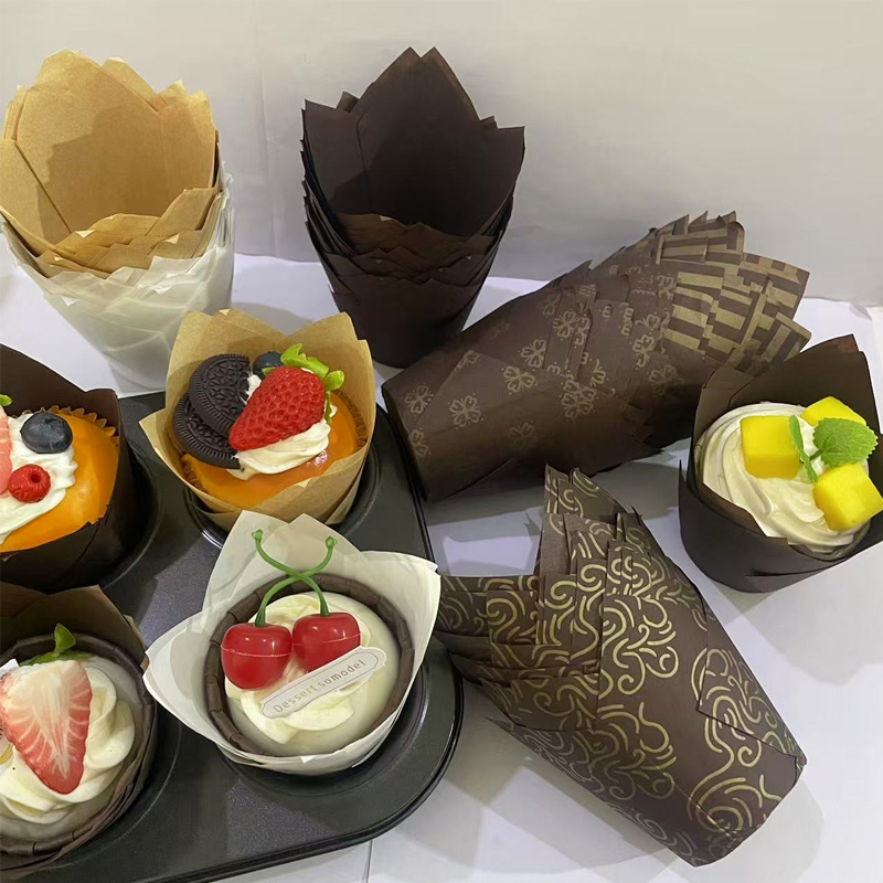 Kitchen Baking Paper - 50/100/200 قطعة من أكواب الكيك الورقية
