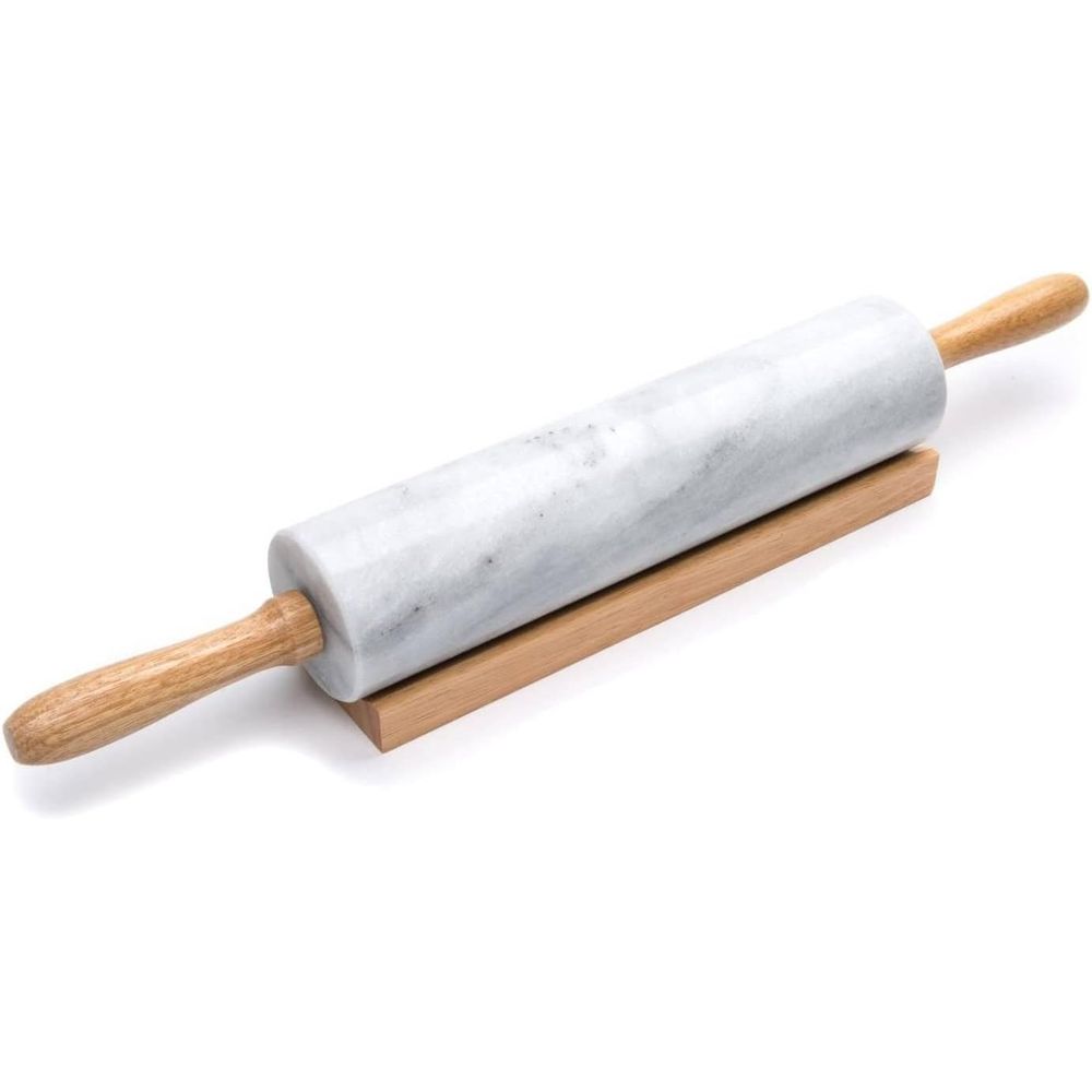 Rolling Pin Marble - شوبك رشاقة رخامي أبيض مقاس 10