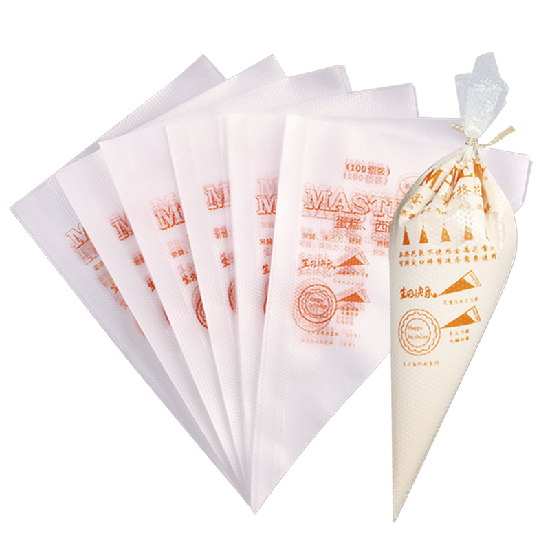 Piping Bag Disposable - 100 قطعة المتاح المعجنات حقيبة الجليد