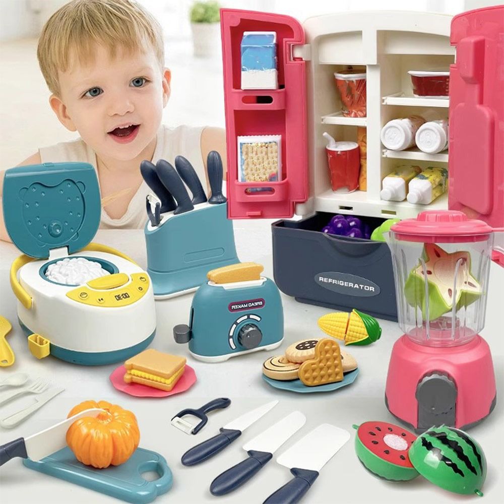 Baking Kitchen For Kids - مجموعة ألعاب طبخ ملونة ومرحة، مجموعة