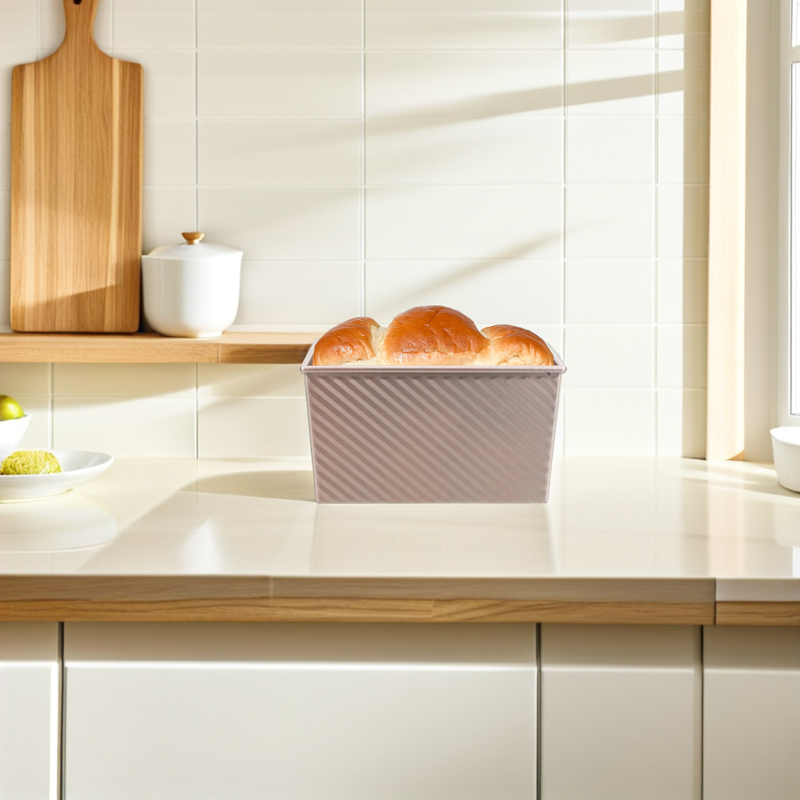 Kitchen Baking Supplies - صينية خبز مستطيلة غير لاصقة من