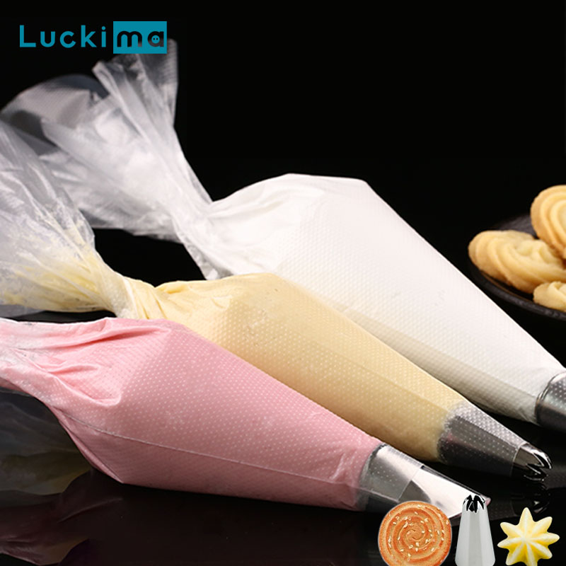 Piping Bag Disposable - 100 قطعة رشاقته كيس معجنات للاستخدام