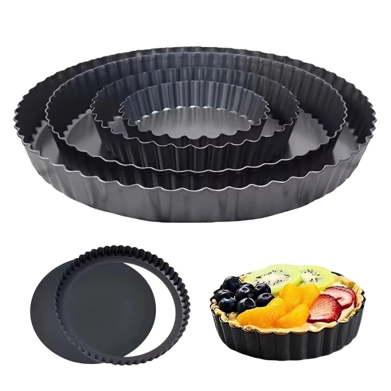 Kitchen Baking Items - قالب تارت قابل للإزالة من الأسفل،