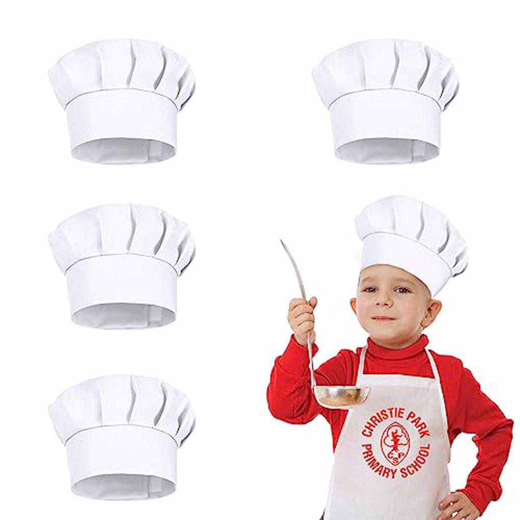 Baking Kitchen For Kids - 4 قطع قبعات طهي للأطفال بارتفاع