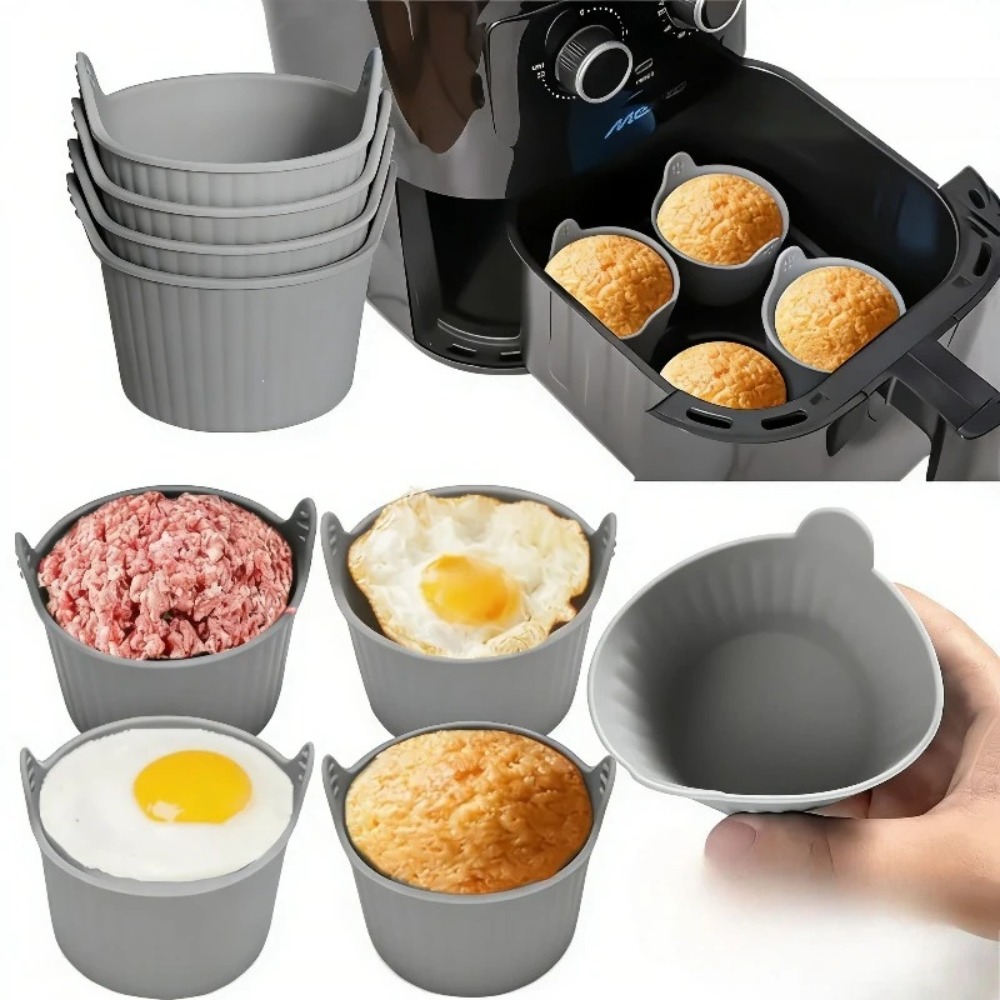 6 قطع قوالب سيليكون لمقلاة اله - مراجعة Kitchen Pro Baking Tray وسعره