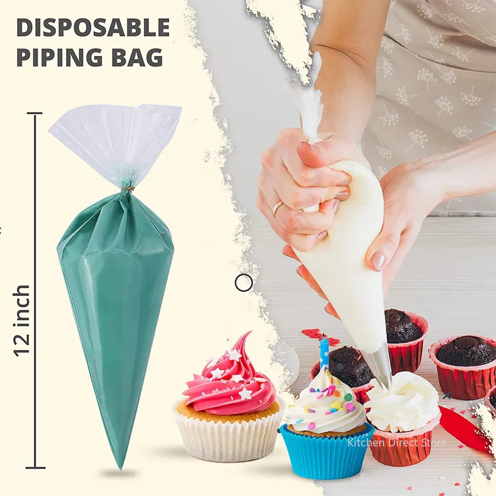 20/50/100 قطعة أكياس المعجنات  - مراجعة Piping Bag Disposable وسعره
