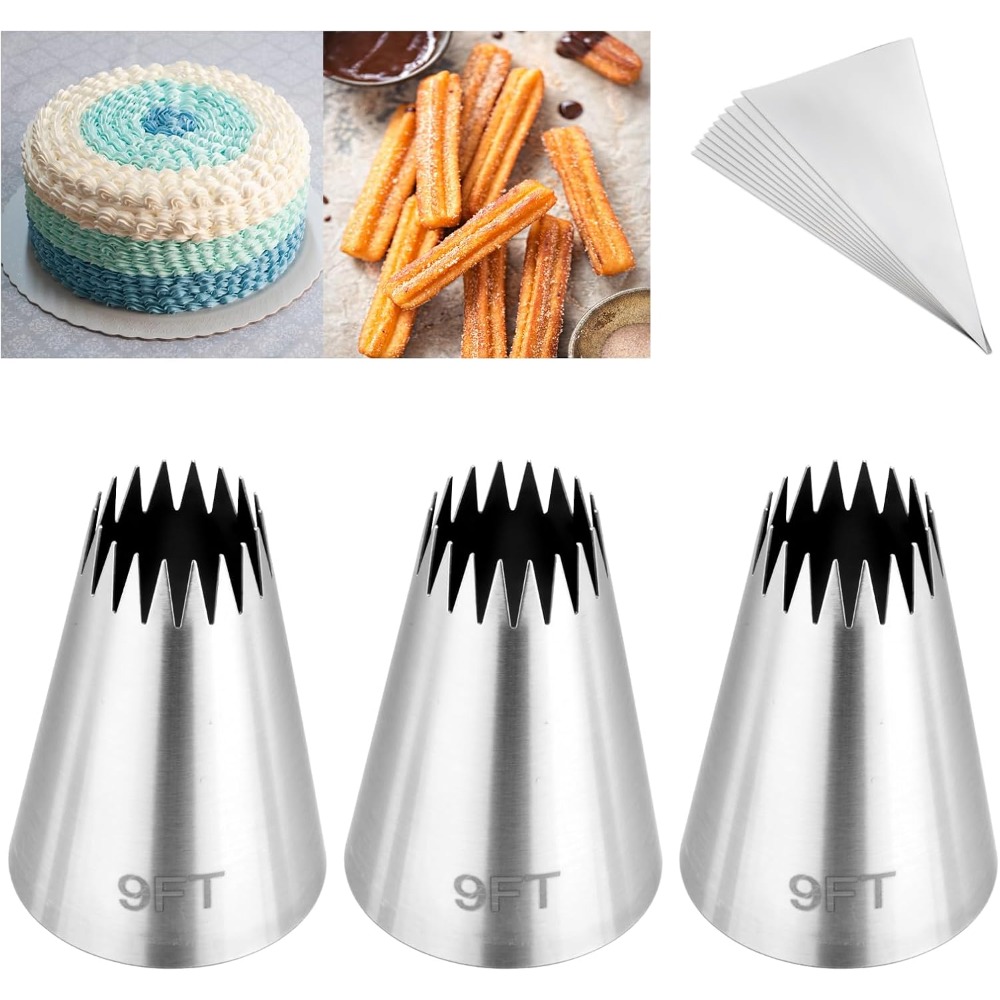 مجموعة أكياس وأطراف مكونة من 3 - مراجعة Piping Bag Disposable وسعره