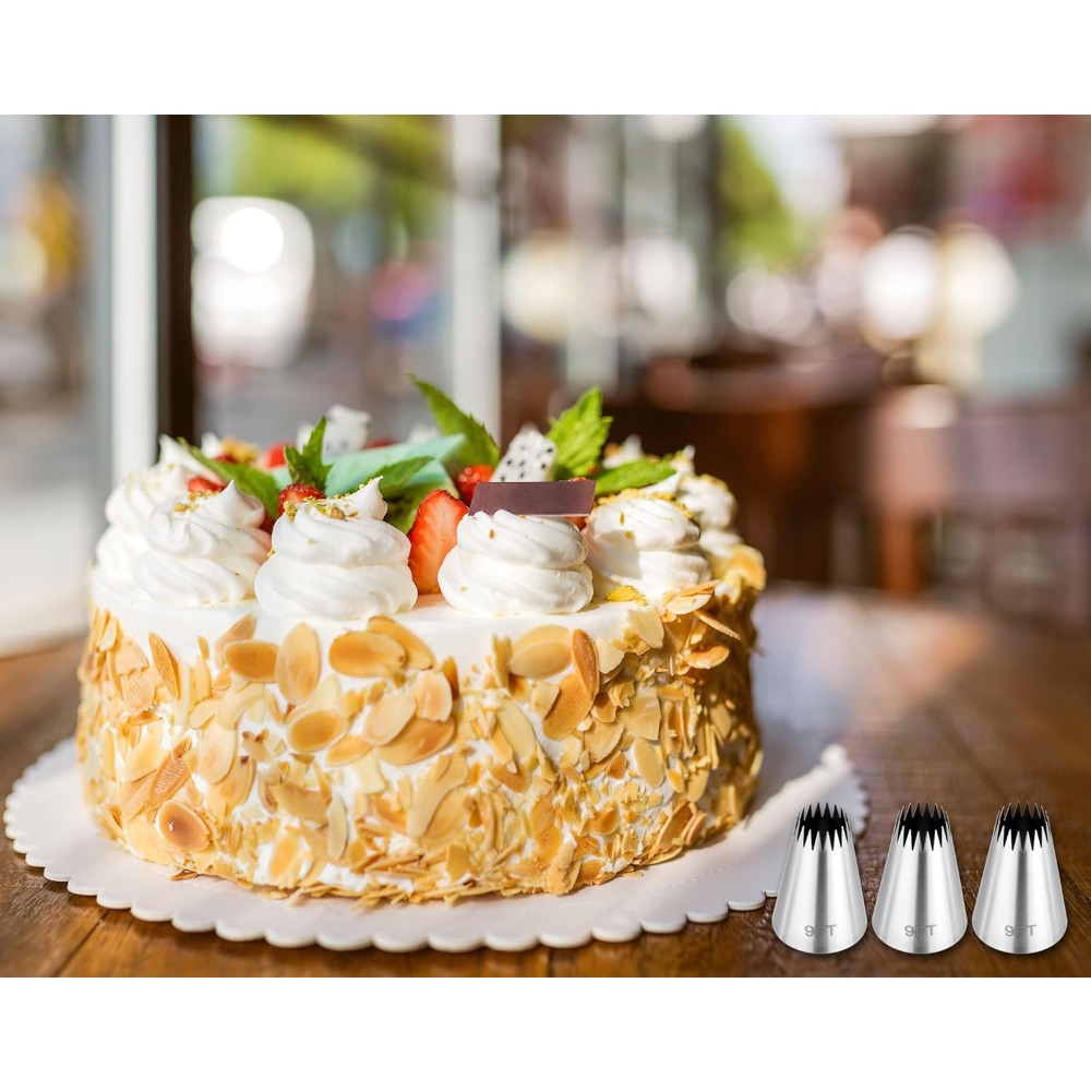 مجموعة أكياس وأطراف مكونة من 3 - مراجعة Piping Bag Disposable وسعره