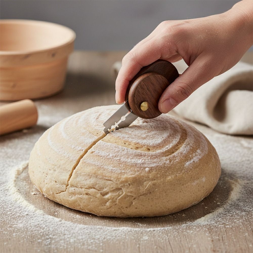 سكين خبز قابل للطي بمقبض خشبي، - مراجعة Bread Lame Scoring وسعره