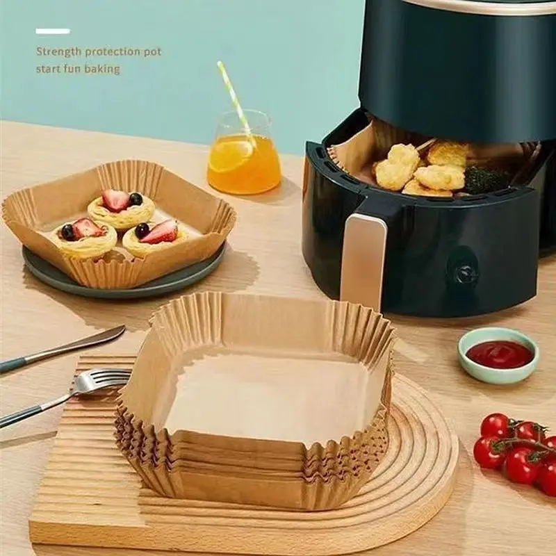 50/100 قطعة مقلاة هوائية صينية - مراجعة Kitchen Baking Dishes وسعره