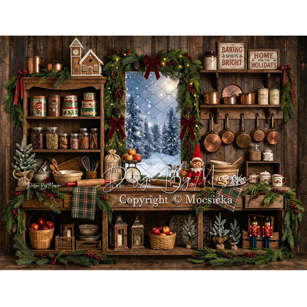 خلفية تصوير مطبخ ريفي لعيد الم - مراجعة Kitchen Baking Background وسعره