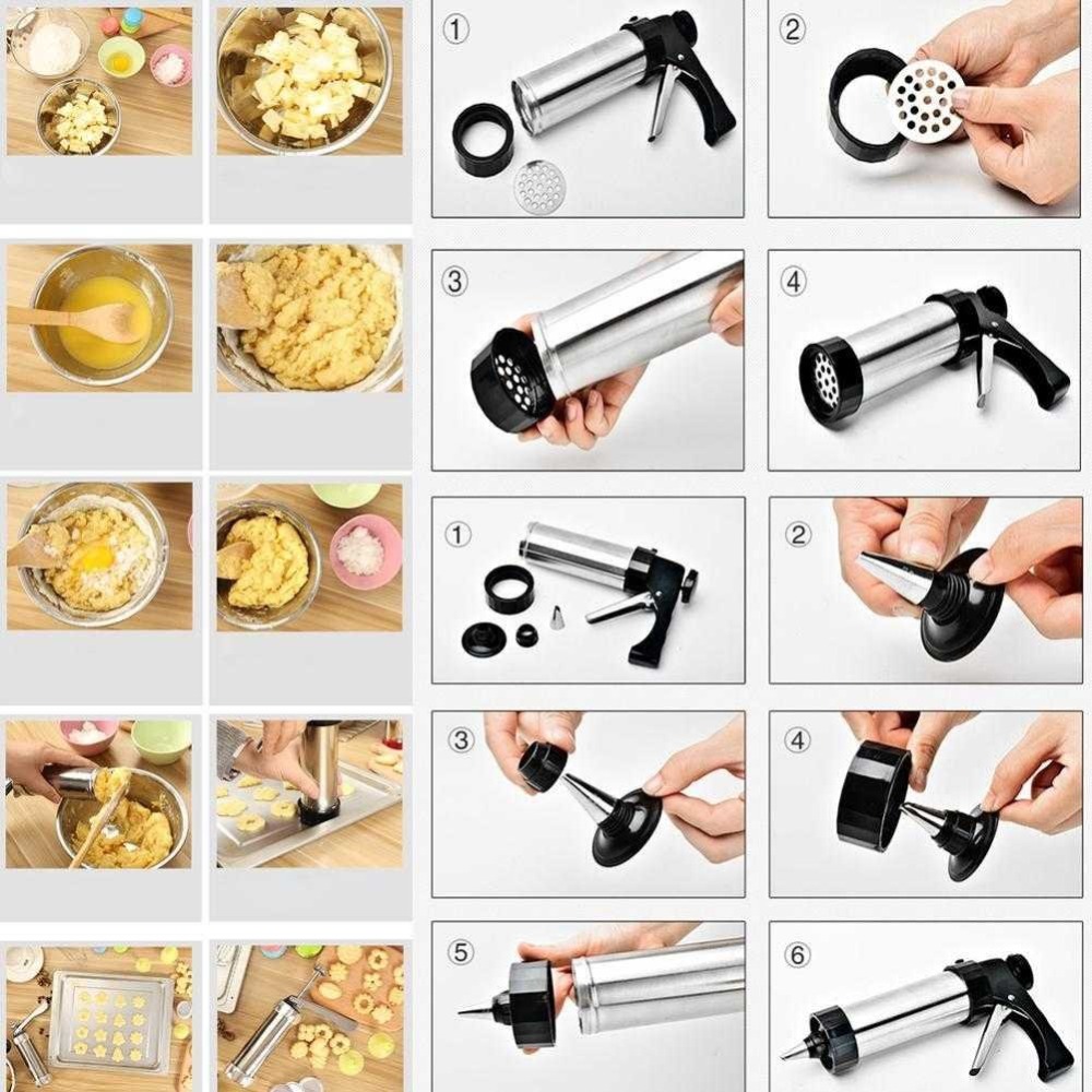 مجموعة أدوات ضغط البسكويت LMET - مراجعة Piping Bag Disposable وسعره