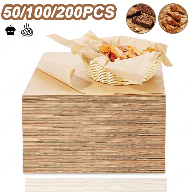 50/100/200 قطعة ورق الخبز ورق  - مراجعة Kitchen Baking Paper وسعره