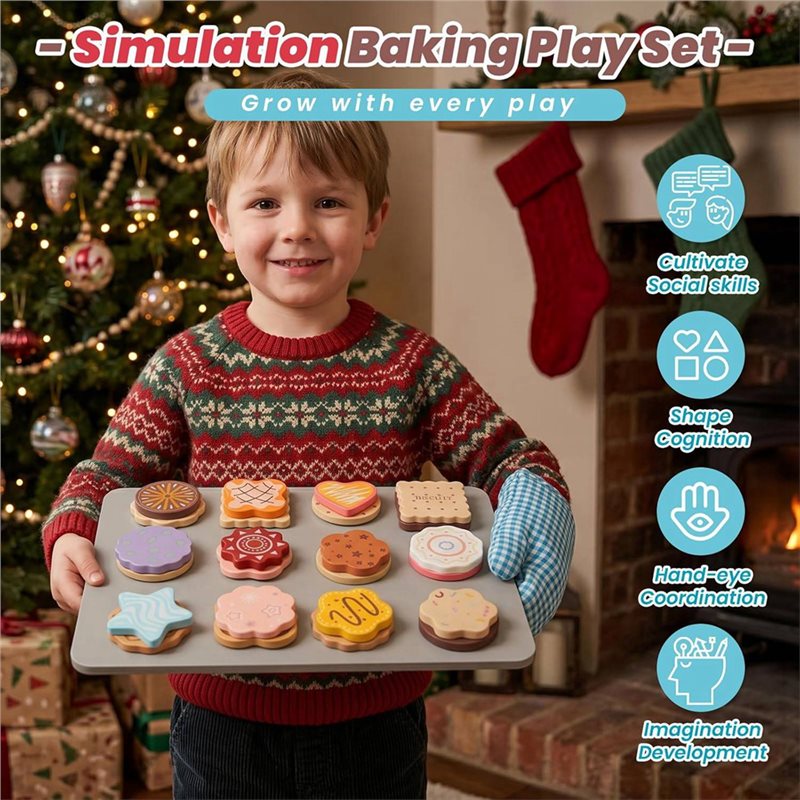 WOWFU-مجموعة ألعاب طعام خشبية  - مراجعة Baking Kitchen For Kids وسعره