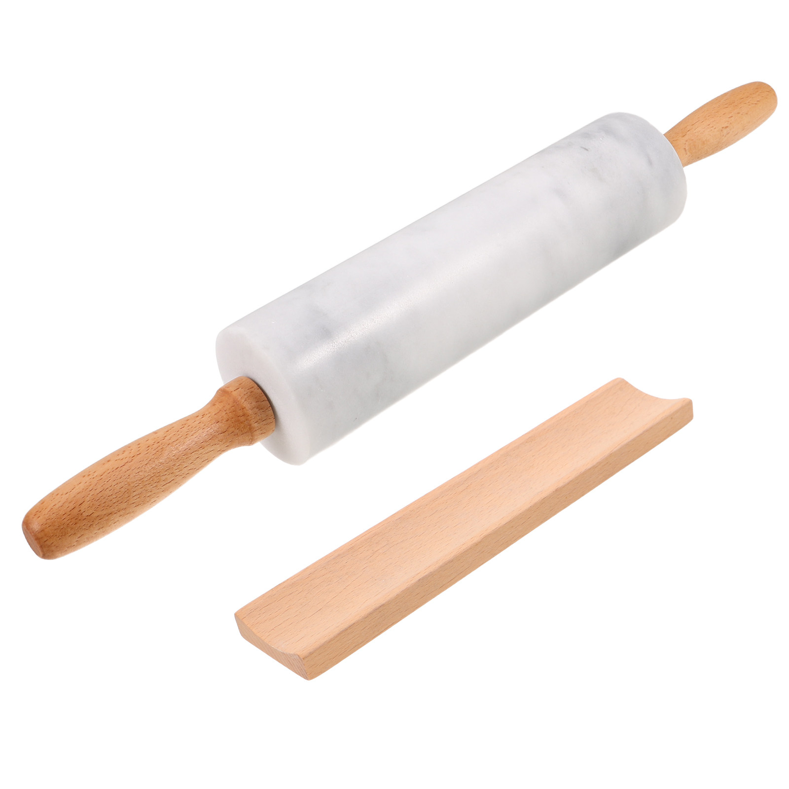 3 قطع من عصا تدوير العجين الرخ - مراجعة Rolling Pin Marble وسعره