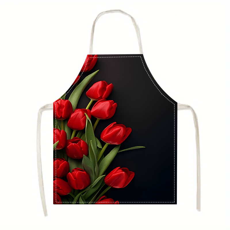 1 قطعة مريلة من الكتان بتصميم  - مراجعة Kitchen Baking Background وسعره