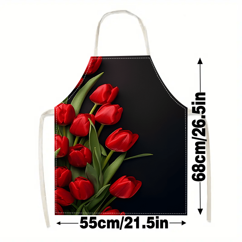 1 قطعة مريلة من الكتان بتصميم  - مراجعة Kitchen Baking Background وسعره