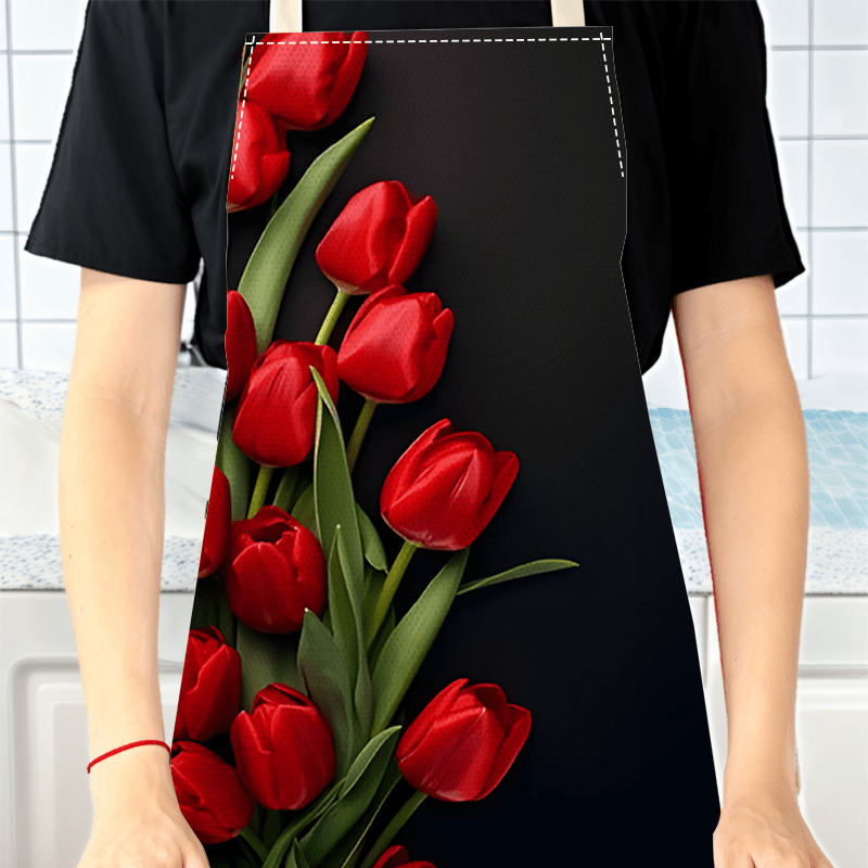 1 قطعة مريلة من الكتان بتصميم  - مراجعة Kitchen Baking Background وسعره