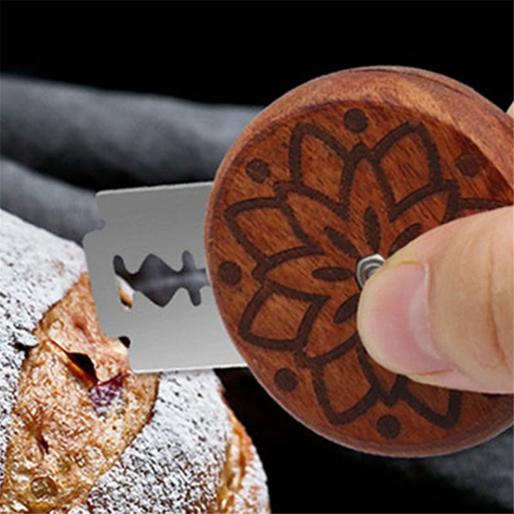 الخشب جولة الخبز عرجاء سكين مع - مراجعة Bread Lame Scoring وسعره