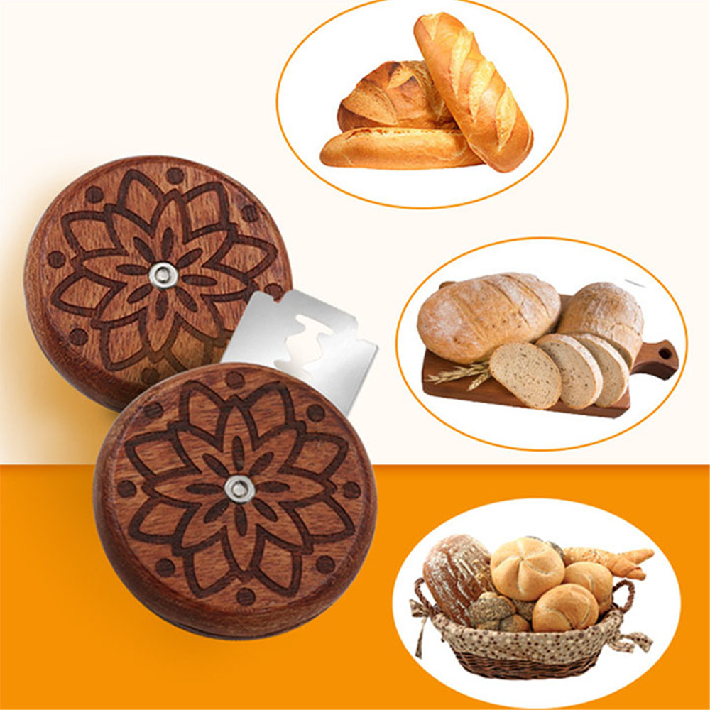 الخشب جولة الخبز عرجاء سكين مع - مراجعة Bread Lame Scoring وسعره