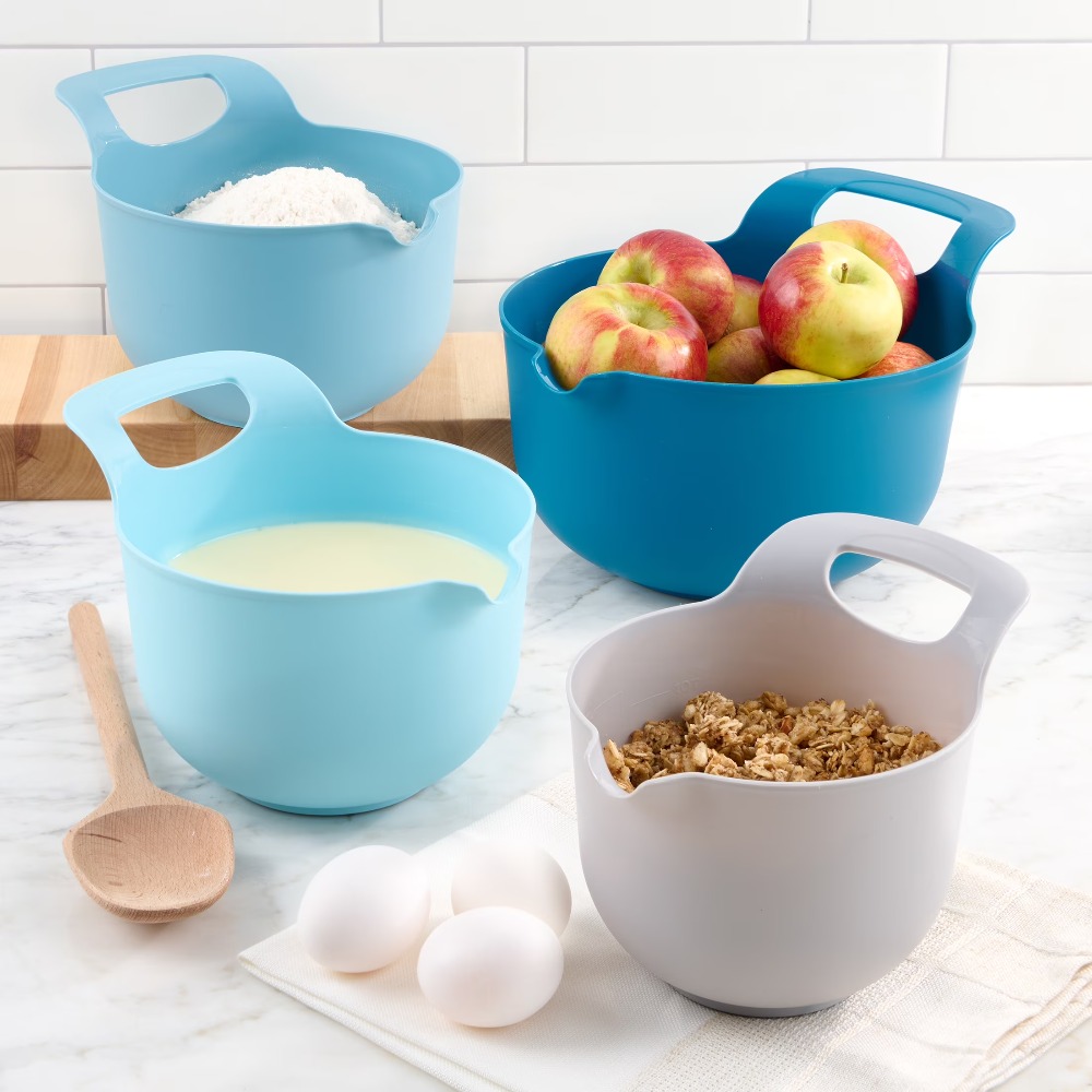 مجموعة أوعية بلاستيكية متداخلة - مراجعة Kitchen Baking Utensils وسعره