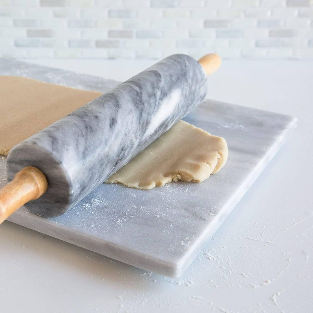 شوبك رشاقة رخامي أبيض مقاس 10  - مراجعة Rolling Pin Marble وسعره