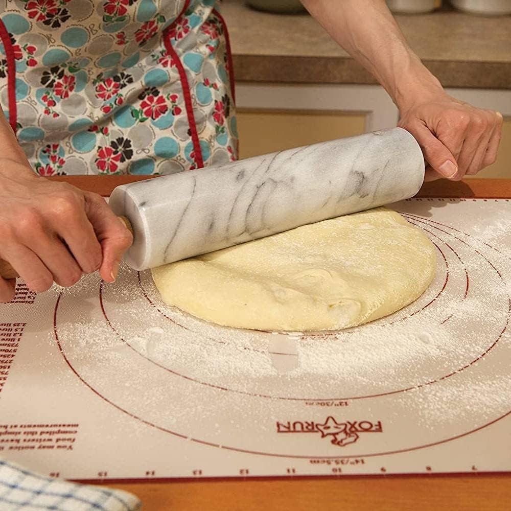 شوبك رشاقة رخامي أبيض مقاس 10  - مراجعة Rolling Pin Marble وسعره