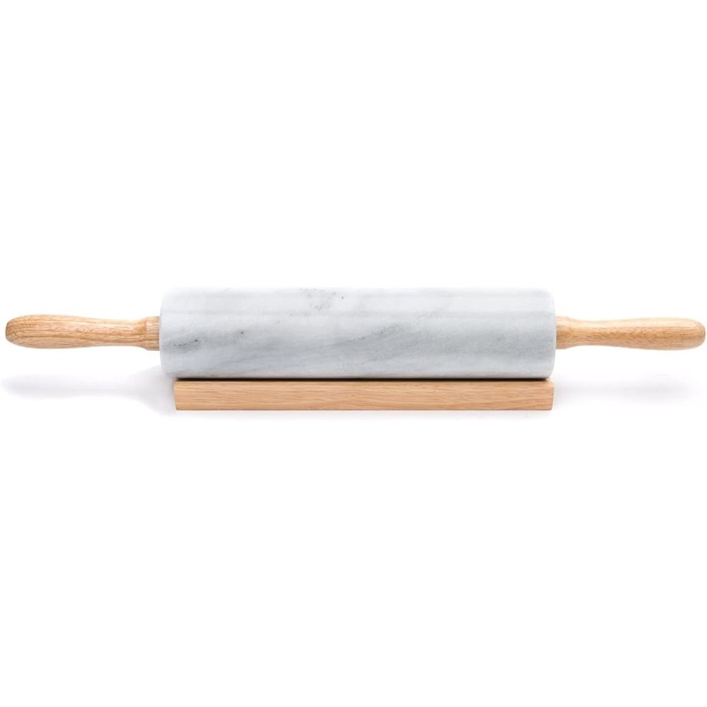 شوبك رشاقة رخامي أبيض مقاس 10  - مراجعة Rolling Pin Marble وسعره