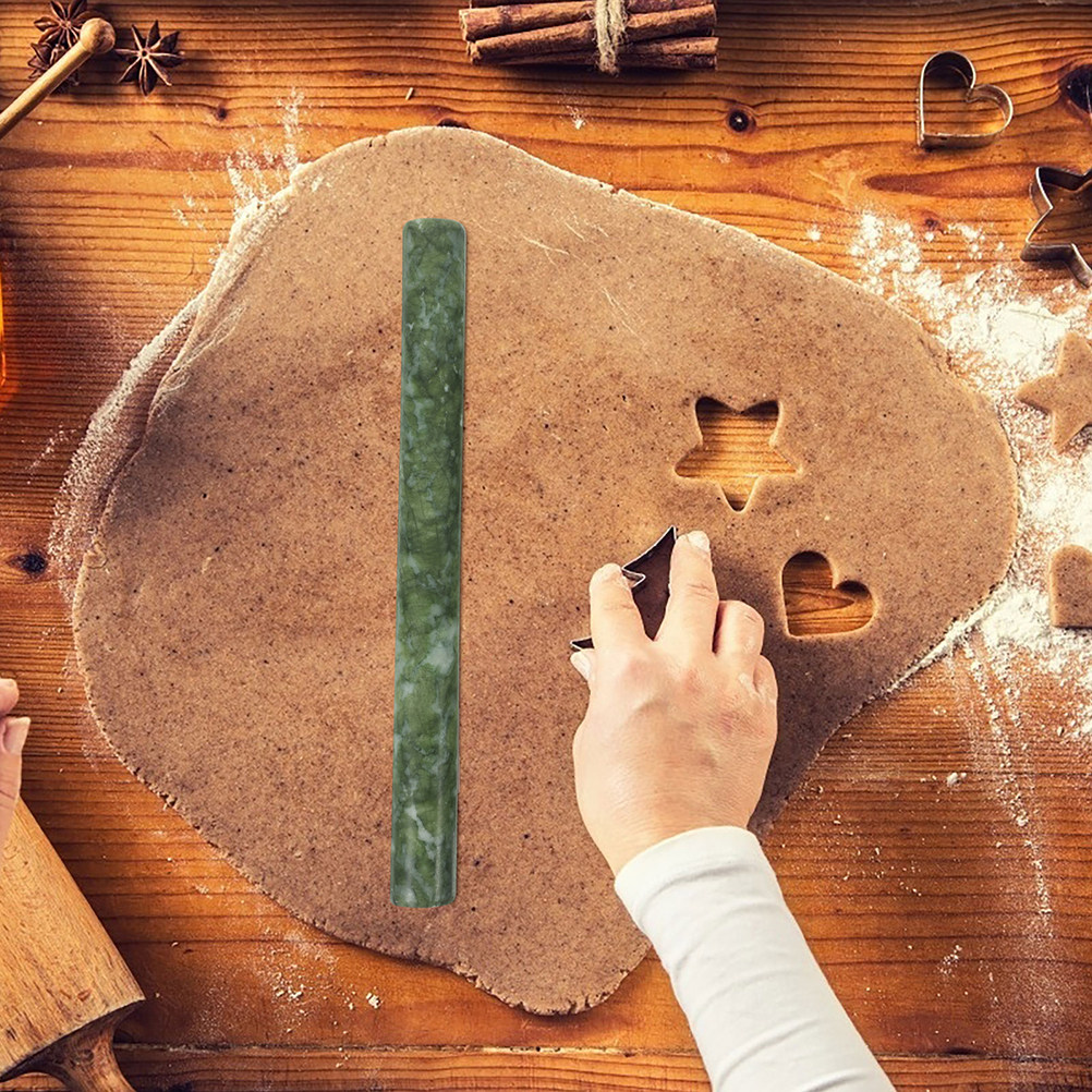 قطعتان من عصا تدليك العجين الم - مراجعة Rolling Pin Marble وسعره