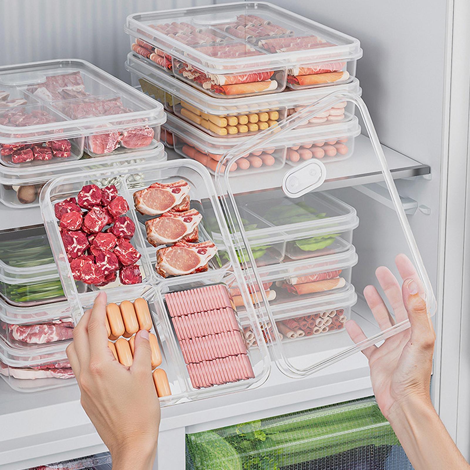صندوق تخزين للثلاجة، علبة حفظ  - مراجعة Kitchen Baking Tray Organizer وسعره