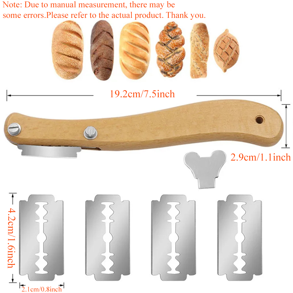 1 مجموعة ، قطاعة الخبز الفرنسي - مراجعة Bread Lame Scoring وسعره
