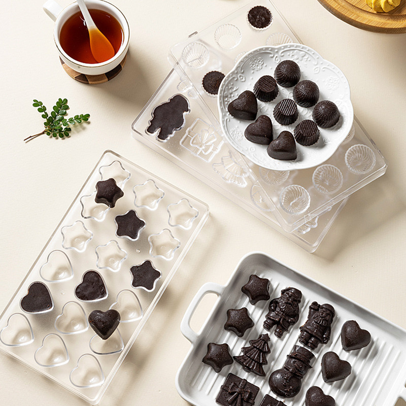 قوالب الشوكولاتة البلاستيكية P - مراجعة Kitchen Baking Supplies وسعره