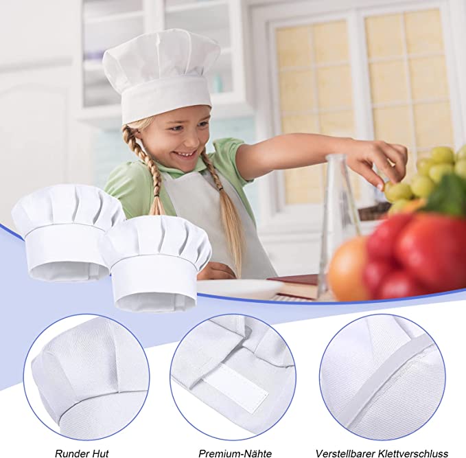 4 قطع قبعات طهي للأطفال بارتفا - مراجعة Baking Kitchen For Kids وسعره